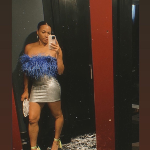 Afiya Feather Top - Picture 3 of 5